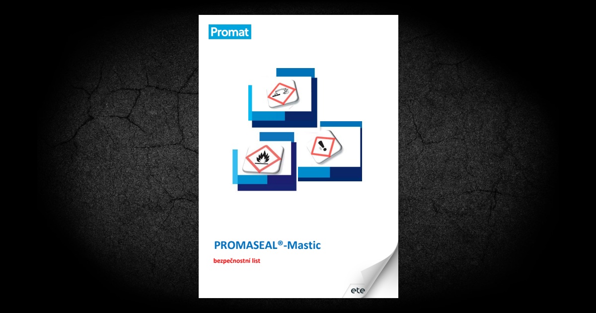 Bezpečnostní listy Promat - PROMASEAL Mastic – Page 16